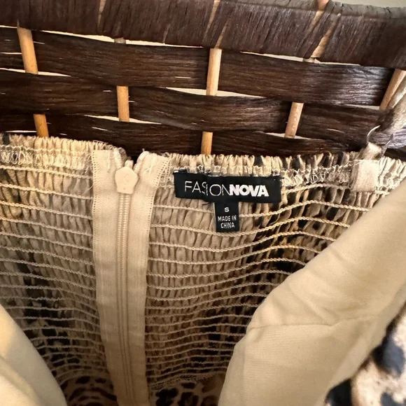 Leopard Print Spaghetti Strap Dress - Picture 3 of 5